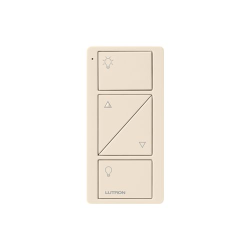Main product image of 2-Button with Raise/Lower, Pico Smart Remote, with Light Icons, PJ2-2BRL-GLA-L01, Light Almond