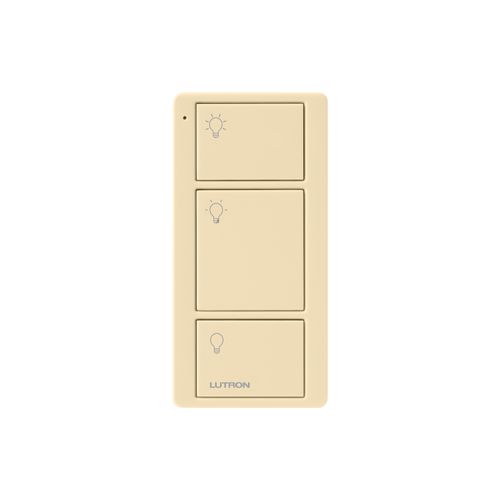 Main product image of 3-Button Original Pico Smart Remote, with Light Icons, PJ2-3B-GIV-L01, Ivory