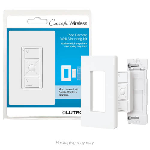 Main product image of Pico Original Smart Remote Wall Mount Kit For Caseta Smart Dimmer Switch 3-Way, PJ2-WALL-L01, White