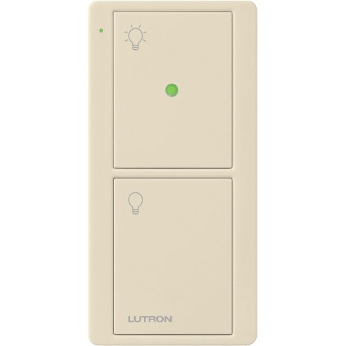 Main product image of 2-Button Pico Smart Remote with Night Light, with Light Icons, PJN-2B-GLA-L01, Light Almond