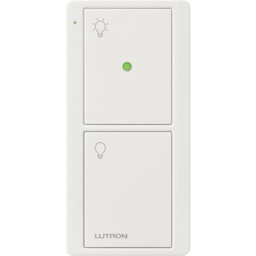Main product image of 2-Button Pico Smart Remote with Night Light, with Light Icons, PJN-2B-GWH-L01, White