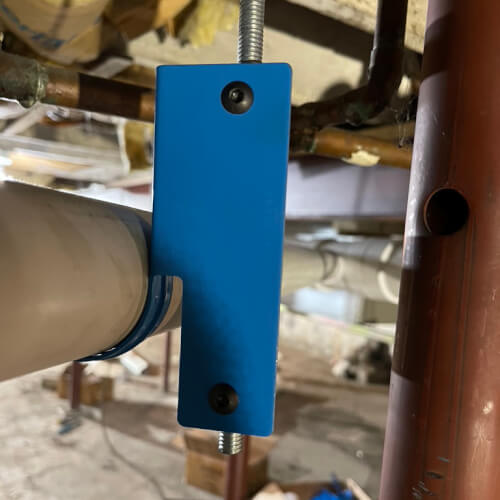 Main product image of Bullet Side Support on 3/8" threaded rod for 1/2" – 2" Hap Pipe Hangers (Pack of 10)