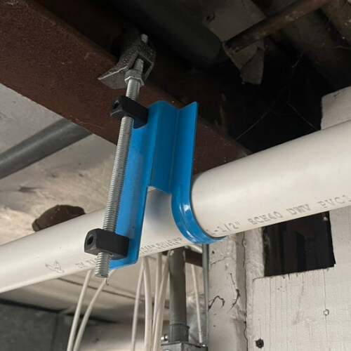 Main product image of Bullet Side Support on 3/8" threaded rod for 1/2" – 2" Hap Pipe Hangers (Pack of 10)