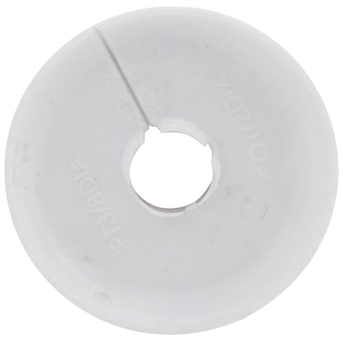 Main product image of 3/8" Flexible Floor & Ceiling Plate, 1/2" CTS, 2.572" Flange OD (White)