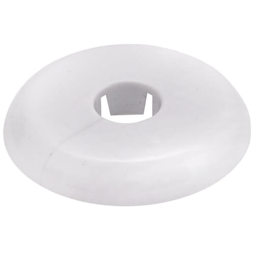 Main product image of 3/8" Flexible Floor & Ceiling Plate, 1/2" CTS, 2.572" Flange OD (White)