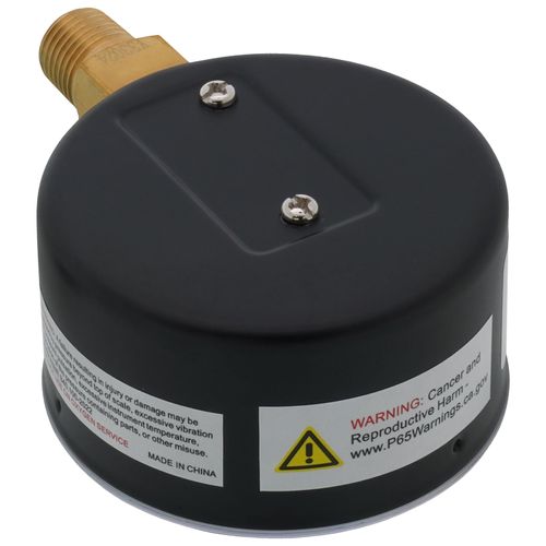 Main product image of 2-1/2" PLP Steel Low Pressure Gauge, 1/4" Bottom NPT w/ Brass Internals (0-5 PSI)
