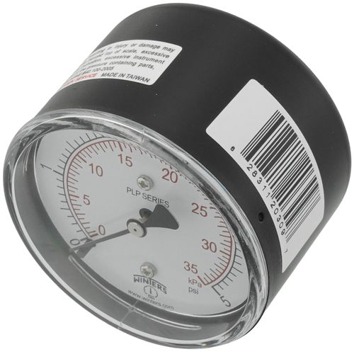 Main product image of 2.5" Steel Low Pressure Gauge, Back Mount (0-5 psi/kPa)
