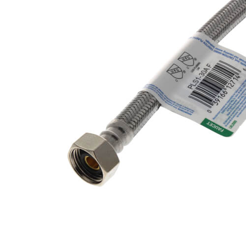 Main product image of 30" Braided Stainless Steel Faucet Connector (3/8" Compression x 1/2" FIP)
