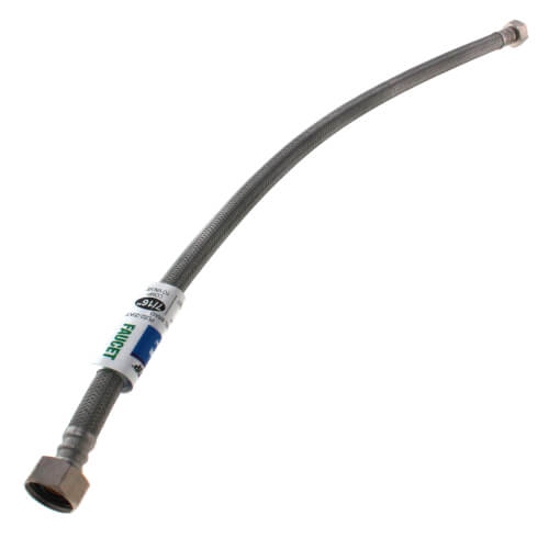 Main product image of 20" Braided Stainless Steel Faucet Connector (7/16" Compression x 1/2" FIP)