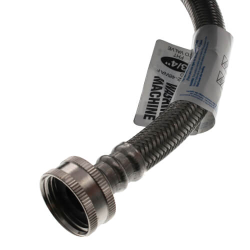 3/4" x 4' Stainless Steel Braided Washing Machine Connector (Lead Free)