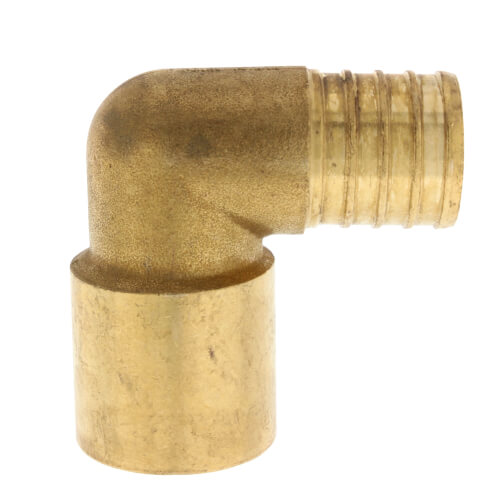 1" PEX x 1" Copper Fitting Brass Elbow (Lead Free)