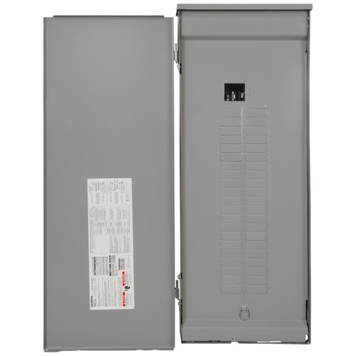 Main product image of 225 Amp Main Breaker/Convertible Load Center, 42 Spaces, 64 Circuits, 1-Phase 3-Wire 120/240V, Copper Bus, NEMA-3R, Gray