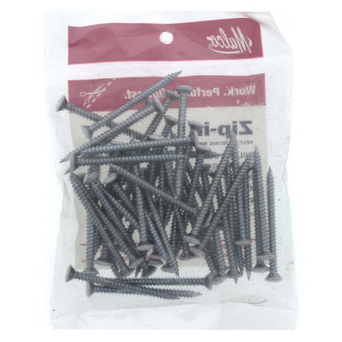 Main product image of 2" (Length) #2 Phillips Oval (Head Size) Painted Zip-In Register Sheet Metal Screws, White (50 Pack)