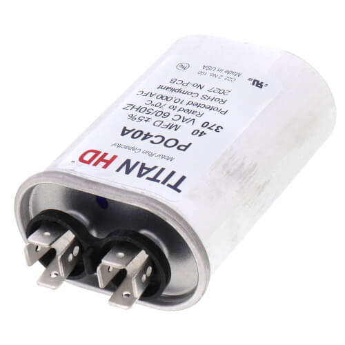Main product image of 40 MFD Oval Motor Run Capacitor (370V)