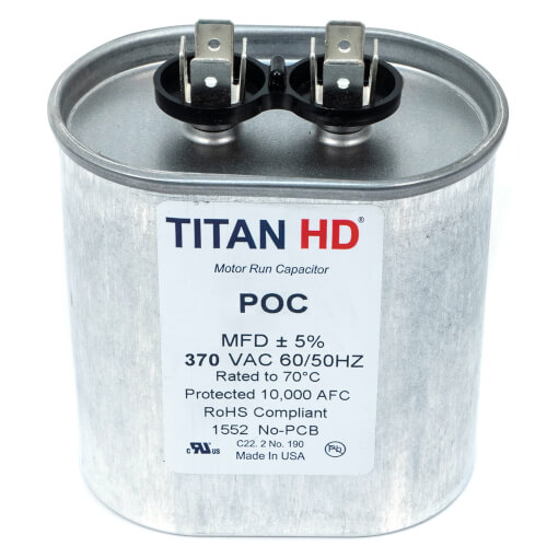 Main product image of 55 MFD Oval Motor Run Capacitor (370V)