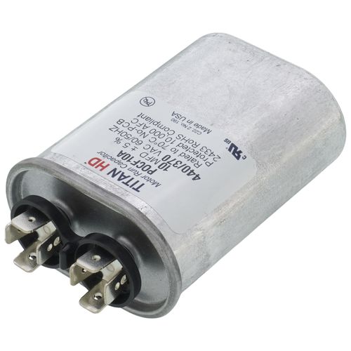 Main product image of 10 MFD Oval Motor Run Capacitor (440/370V)