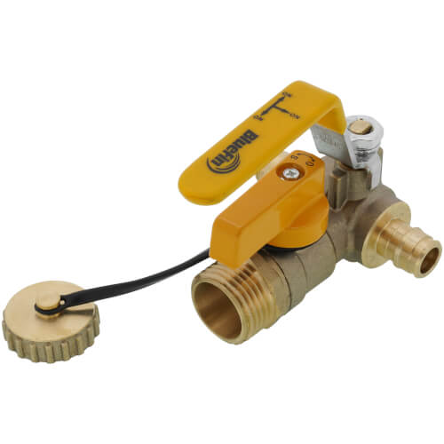 Main product image of 1/2" Expansion PEX Ball Valve w/ Hose Drain (Lead Free)