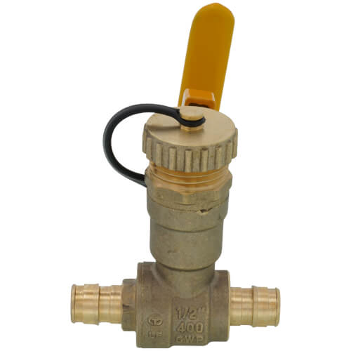 Main product image of 1/2" Expansion PEX Ball Valve w/ Hose Drain (Lead Free)