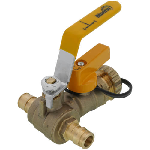 Main product image of 1/2" Expansion PEX Ball Valve w/ Hose Drain (Lead Free)