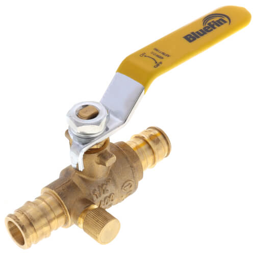 PPBVD050 Bluefin PPBVD050 1/2" Expansion PEX Ball Valve w/ Drain