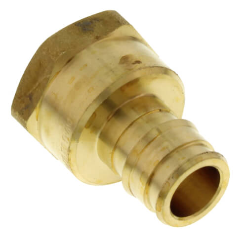 1/2" Expansion PEX x 1/2" NPT Female Adapter (Lead Free Brass)