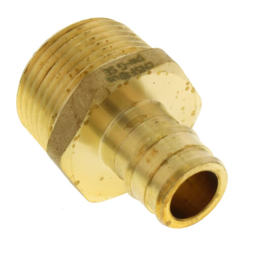Main product image of 1/2" Expansion PEX x 3/4" NPT Male Adapter (Lead Free Brass)
