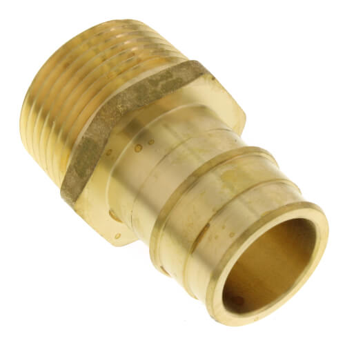 Main product image of 1" Expansion PEX x 1" NPT Male Adapter (Lead Free Brass)