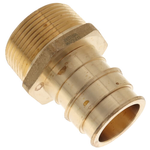 Main product image of 1-1/4" Expansion PEX x 1-1/4" NPT Male Adapter (Lead Free Brass)