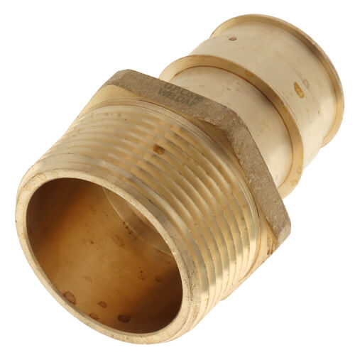 Main product image of 1-1/4" Expansion PEX x 1-1/4" NPT Male Adapter (Lead Free Brass)