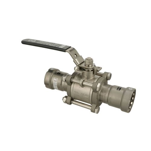 Main product image of 1-1/4" MegaPress FKM 3-Piece Stainless Steel Ball Valve