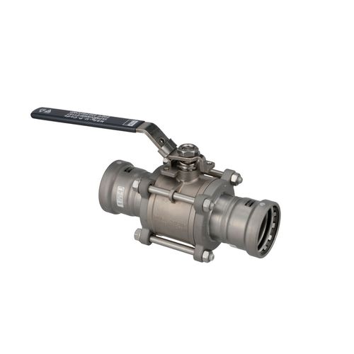 Main product image of 2-1/2" MegaPress FKM 3-Piece Stainless Steel Ball Valve