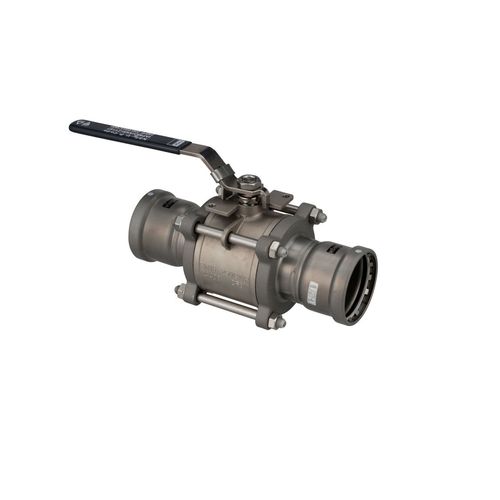 Main product image of 3" MegaPress FKM 3-Piece Stainless Steel Ball Valve