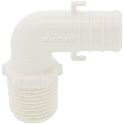 Main product image of 3/4" PEX x 1/2" MPT PolyAlloy Crimp Elbow