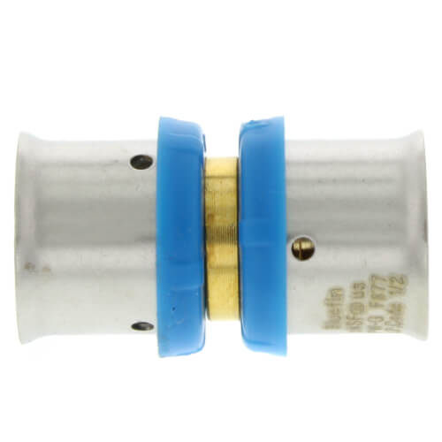 1/2" PEX Press Coupling w/ Attached Sleeve (Lead Free)