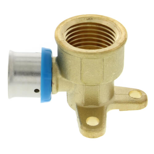 1/2" PEX Press x 1/2" Female Drop Ear Elbow w/ Attached Sleeve (Lead Free)