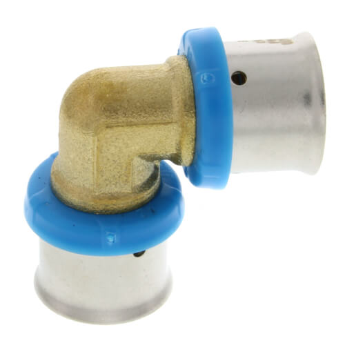 1/2" PEX Press 90° Elbow w/ Attached Sleeve (Lead Free)