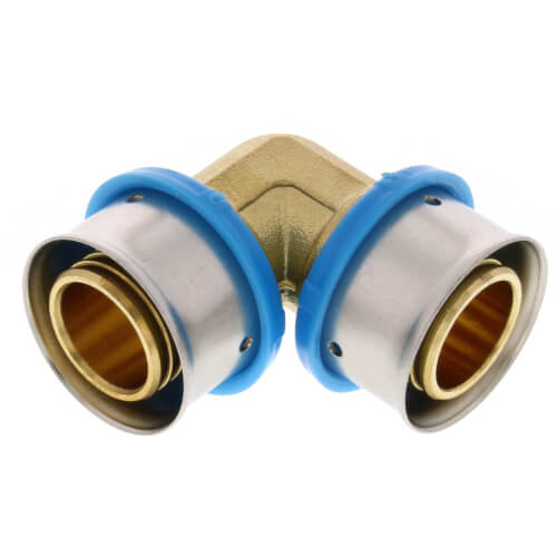 Main product image of 3/4" PEX Press 90° Elbow w/ Attached Sleeve (Lead Free)