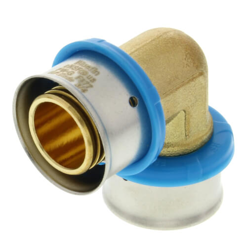 Main product image of 3/4" PEX Press 90° Elbow w/ Attached Sleeve (Lead Free)
