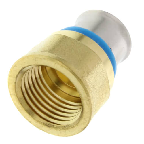 1/2" PEX Press x 1/2" Female Adapter w/ Attached Sleeve (Lead Free)