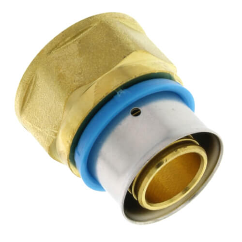 3/4" PEX Press x 3/4" Female Adapter w/ Attached Sleeve (Lead Free)