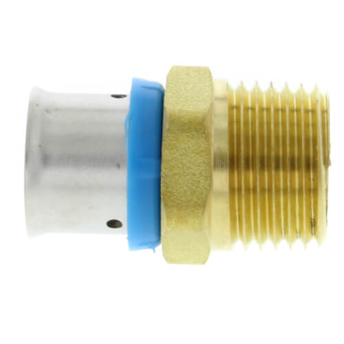 1/2" PEX Press x 1/2" Male Adapter w/ Attached Sleeve (Lead Free)
