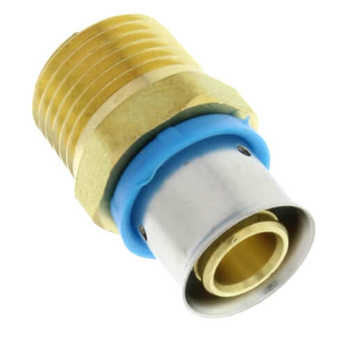 1/2" PEX Press x 1/2" Male Adapter w/ Attached Sleeve (Lead Free)