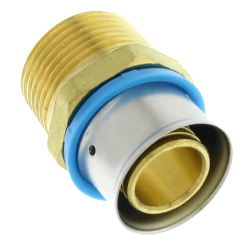 Main product image of 3/4" PEX Press x 3/4" Male Adapter w/ Attached Sleeve (Lead Free)