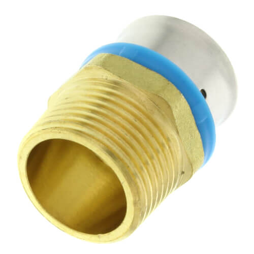 Main product image of 3/4" PEX Press x 3/4" Male Adapter w/ Attached Sleeve (Lead Free)