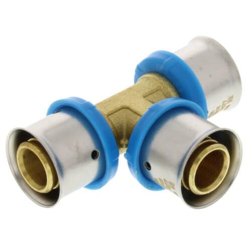 1/2" PEX Press Tee w/ Attached Sleeve (Lead Free)