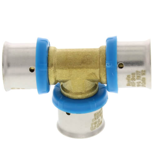 1/2" PEX Press Tee w/ Attached Sleeve (Lead Free)
