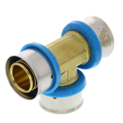 3/4" PEX Press Tee w/ Attached Sleeve (Lead Free)