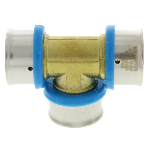 3/4" PEX Press Tee w/ Attached Sleeve (Lead Free)