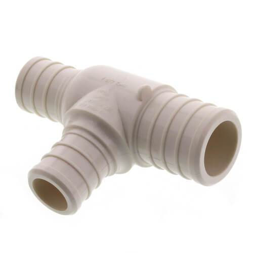 Main product image of 1" x 3/4" x 3/4" PolyAlloy PEX Crimp Reducing Tee (White)