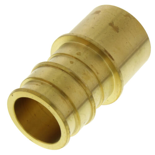 Main product image of 1-1/4" Expansion PEX x 1-1/4" Male Sweat Copper Fitting Adapter (Lead Free Brass)
